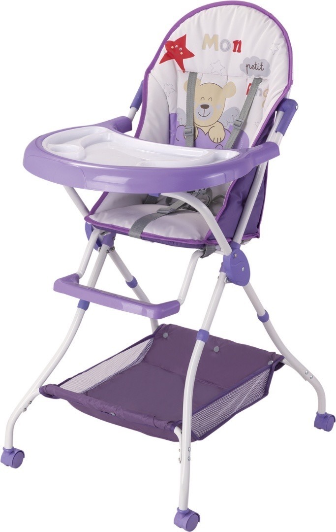 Silla Para Comer Bebe Plegable Con Rueditas Cande Kids - Cande Kids