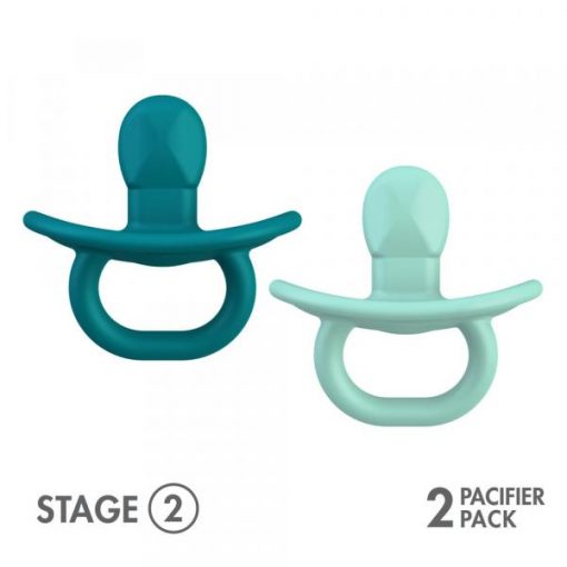 Set de 2 Chupetes Silicona Blue 2 etapas