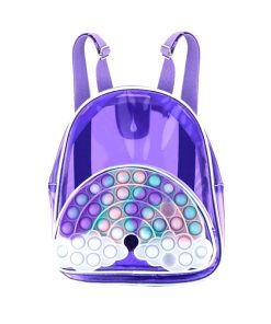 Mochila Pop It Violeta Arcoíris