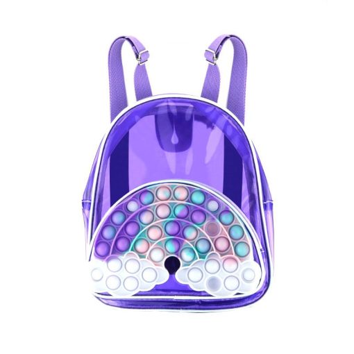 Mochila Pop It Violeta Arcoíris