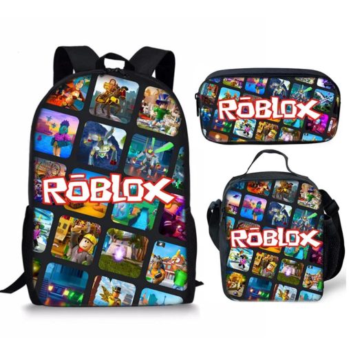 Mochila Roblox  mas cartuchera mas lunchera
