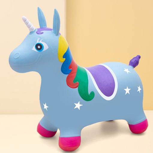 Unicornio Burrito Saltarín Celeste