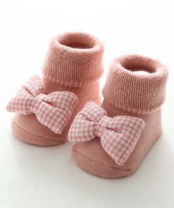 Escarpines Medias Antideslizante Bebe Moños