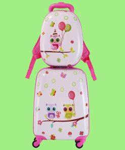 Set 2 Valijas Infantil con Ruedas Búho