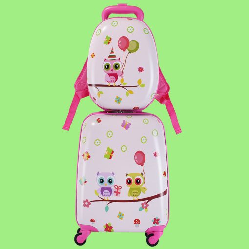 Set 2 Valijas Infantil con Ruedas Búho