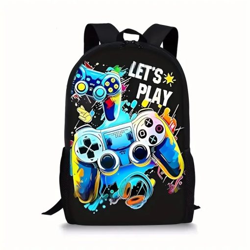 Set Escolar Mochila, Lunchera y Cartuchera Gamer - Imagen 3