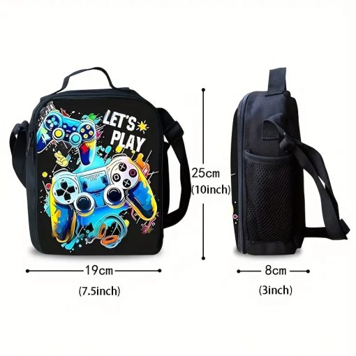 Set Escolar Mochila, Lunchera y Cartuchera Gamer - Imagen 4