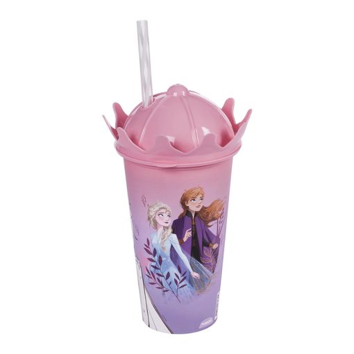 Vaso MilK Shake 500 ml con sorbito Disney Frozen - Imagen 2