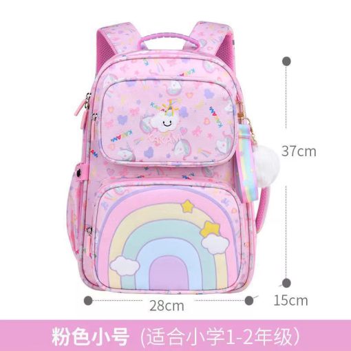 Mochila Escolar con Bolsillos Arcoiris