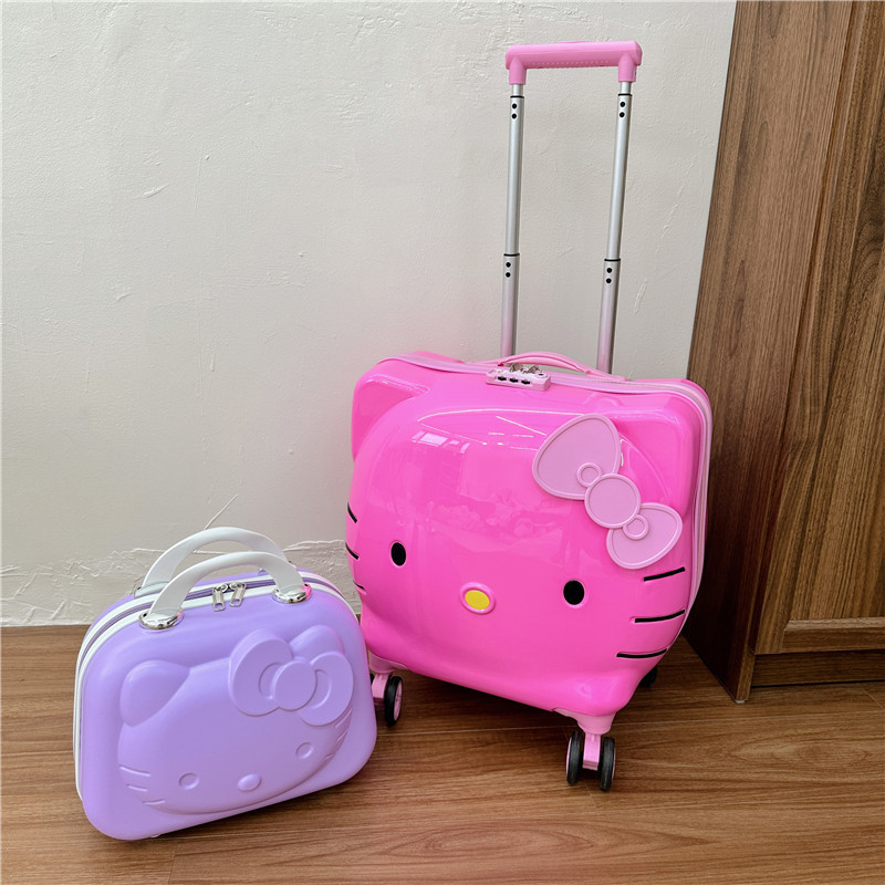 Set de Dos Valijas Infantiles Rosa - Imagen 3