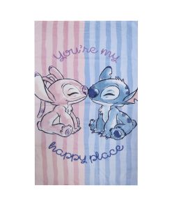 Toalla Infantil Playera Velour Stitch 70 x 130 cm 100% Algodón