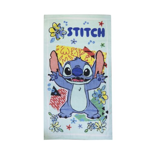 Toalla Infantil Playera Velour Stitch 70 x 130 cm 100% Algodón