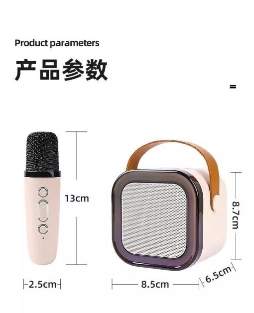 Set 2 Micrófonos y Parlante con Luces y Bluetooth - Imagen 2