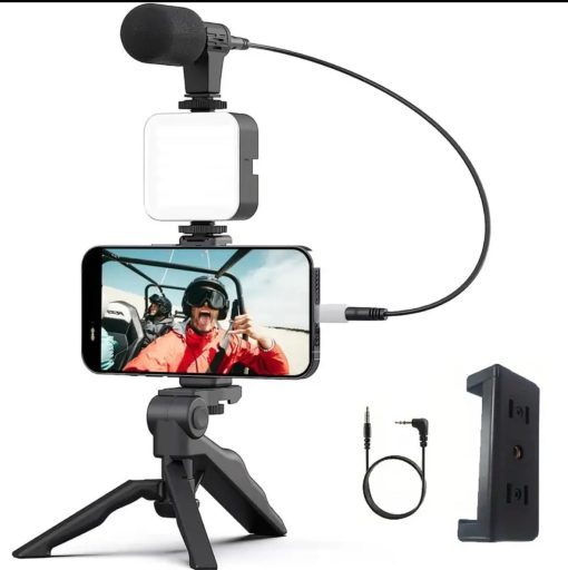 Tripode de Celular con Luz Led Y Microfono - Imagen 2