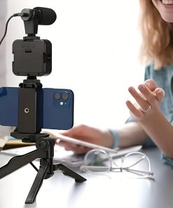 Tripode de Celular con Luz Led Y Microfono