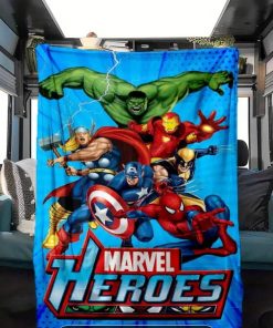 Frazada Manta Soft Avengers 1 plaza