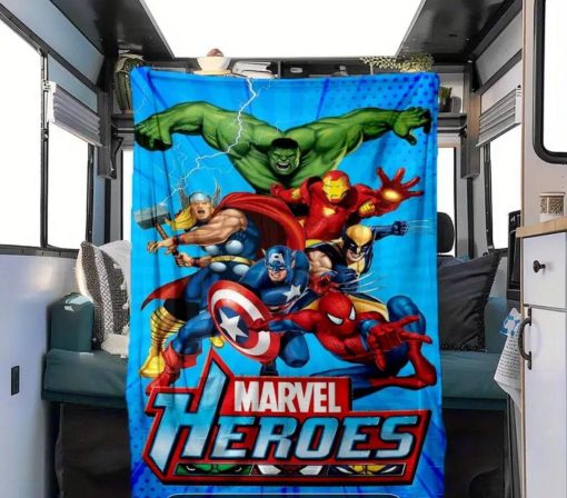 Frazada Manta Soft Avengers 1 plaza