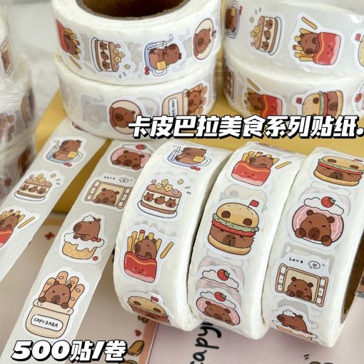 Stickers Capibara Rollo