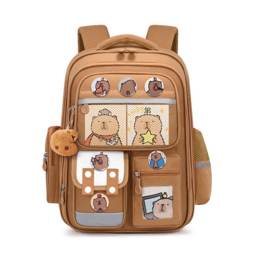 Mochila Capibara Impermeable Escolar