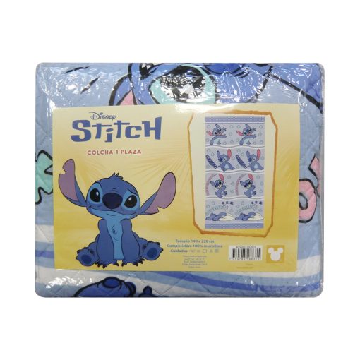 Colcha Infantil Stitch 1 Plaza 100% Microfibra - Imagen 3