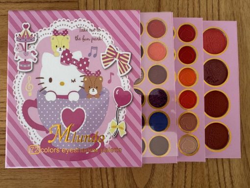 Paleta de Maquillaje Sombras Infantil Hello Kitty 72 Colores