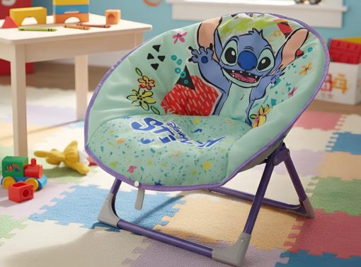 Silla Honguito Stitch Plegable con Broche Seguridad