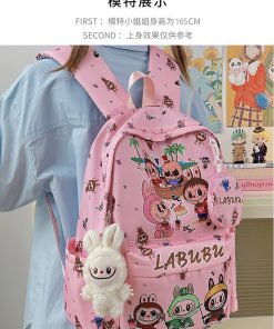 Alternative view of Mochila Escolar Labubu