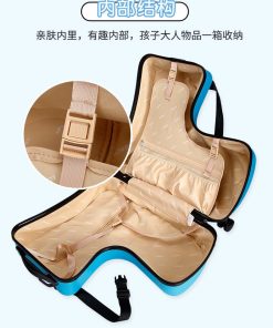 Alternative view of Valija Infantil Con Ruedas Giratorias Rosa Y Celeste